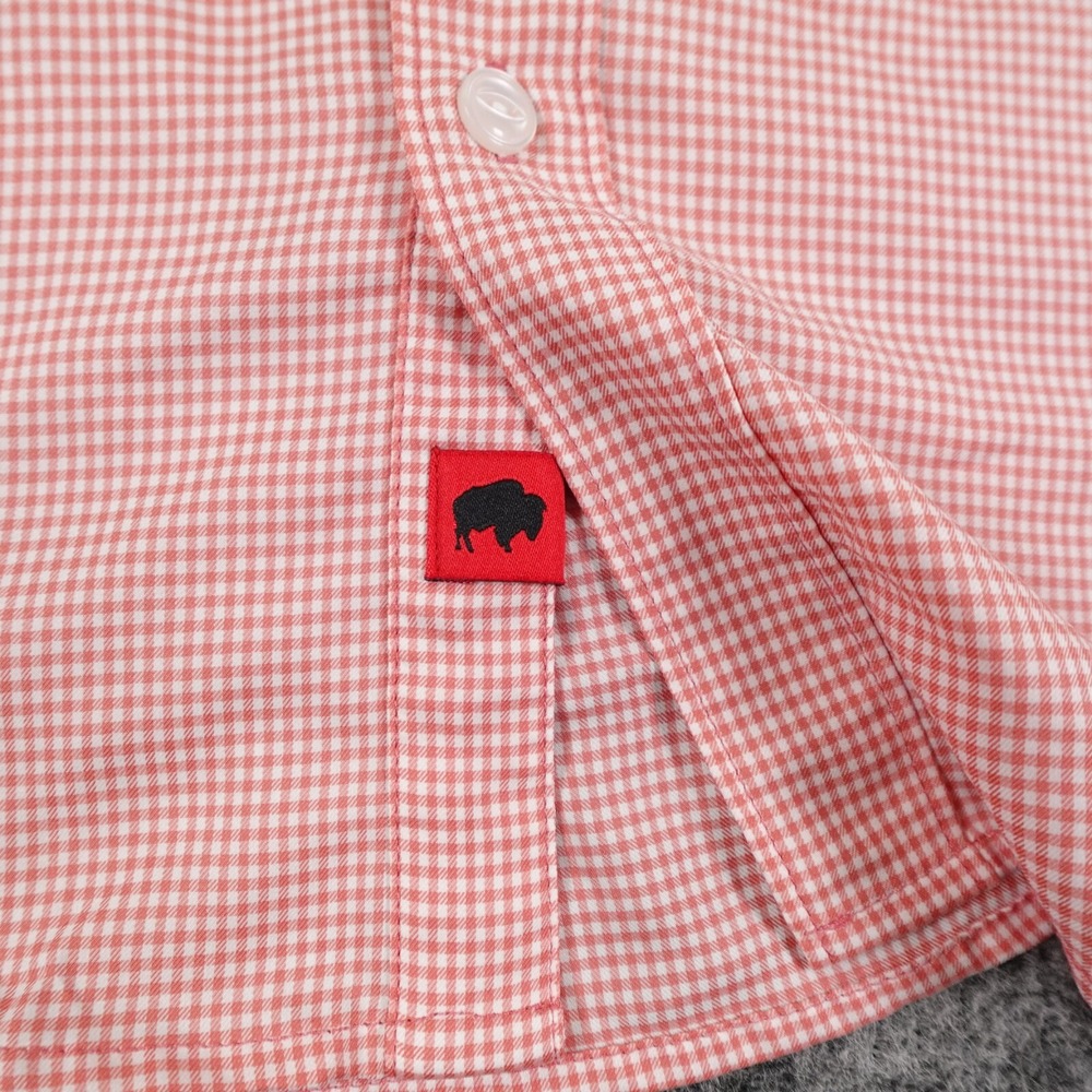 Mountain Khakis Shirt‎ Mens Medium Salmon Pink Passport EC Short Sleeve - Picture 6 of 11